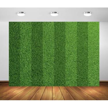 Imagem de BELECO Tecido de 1,8 x 1,2 m, gramado verde, estádio de futebol, campo de futebol, esportes, jogo, gramado, para decoração de festa, adereços de estúdio fotográfico