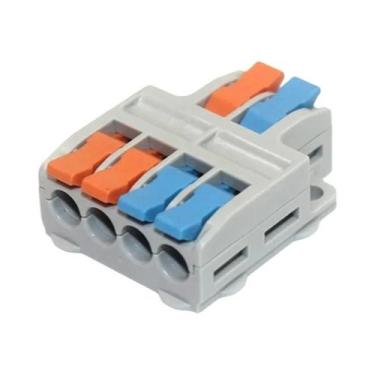 Imagem de Conector Rápido Universal Compacto 5 10pcs Bloco Terminal Elétrico De 