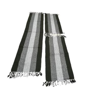 Imagem de Kit Passadeira Tapete Para Cozinha De Tear 3 Peças(Verde Musgo)