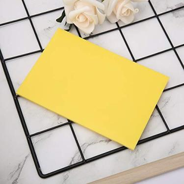 Imagem de Ymiko Kit de Carimbo Artesanal Faça você Mesmo, Bloco de Escultura Fino para Carimbos de Borracha Personalizados, Ferramenta de Artesanato Fácil de Esculpir (Amarelo)