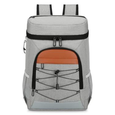 Imagem de Mochila Isotérmica para Camping com Compartimento Almoço Isolado Água - Piqueniques Viagens Esportes Grande Capacidade Forro Leve