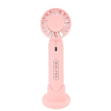 Imagem de Generic Ventilador Portátil, Longo Tempo de Trabalho Portátil 3 Velocidades de Usb Recarregável Turbo Mini Ventilador para Viagens para Acampar (Rosa)