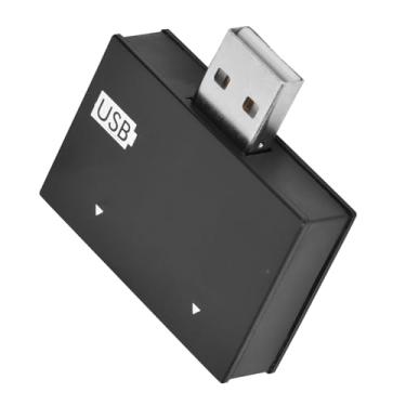 Imagem de Luqeeg Hub Carregador Duplo Usb 2.0, Adaptador Divisor Usb Portátil e Durável para Carregar 2 Dispositivos Simultaneamente para Uso Em Escritório Doméstico (Preto)