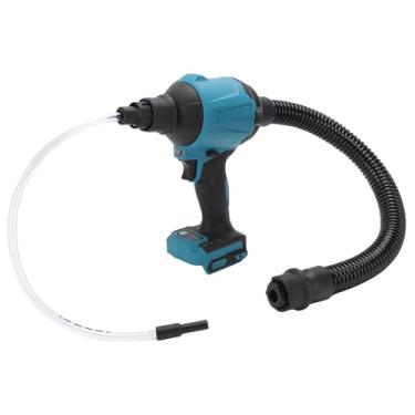 Imagem de Snsowed Soprador de Folhas Sem Fio, Aspirador Alimentado por Bateria Com 18 V, 7 Bicos, Velocidade do de 300 M/S, Luz LED, Limpeza de Oficina, Limpeza Inflável (Máquina nua)