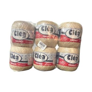 Imagem de Kit 6 Linha Novelo Clea 500m - COR 7684 PORCELANA