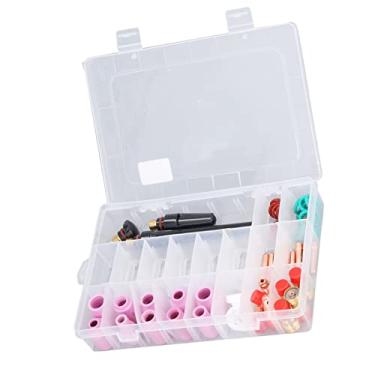 Imagem de Cryfokt Kit de Peças do Corpo da Tocha de Soldagem TIG Acessórios Estáveis ​​e Fortes para WP-17 18 26, Resistência Ao Impacto Em Baixa Temperatura, Uso Multiuso, 55 Unidades