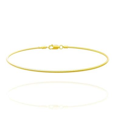 Imagem de Pulseira feminina banhada a ouro 18 K, pulseira de elos de 3 mm, comprimento ajustável, design clássico, 21.5mm, Aço de titânio, Sem Pedra Preciosa