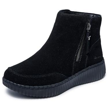Imagem de Skechers Wilshire BLVD-Weekend Crush Bota feminina no tornozelo, Preto/preto, 36
