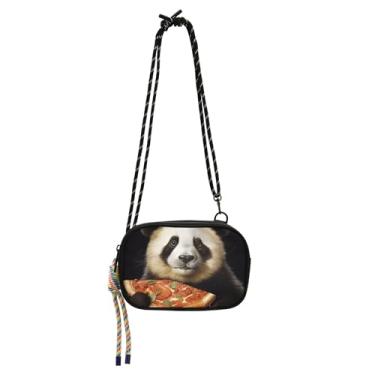 Imagem de TSENQUE Bolsa feminina engraçada Panda Chef pequena bolsa tiracolo bolsas de telefone com alça bolsas femininas bolsas de ombro