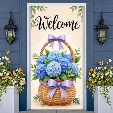 Imagem de Banner de flores faixa de boas-vindas tema luz do sol primavera para decoração de casa tema floral festa