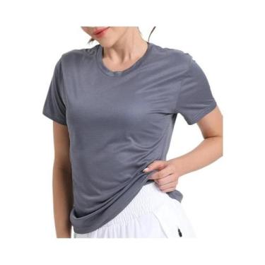 Imagem de Camiseta Esportiva Feminina Ultraleve De Secagem Rápida E Respirável P