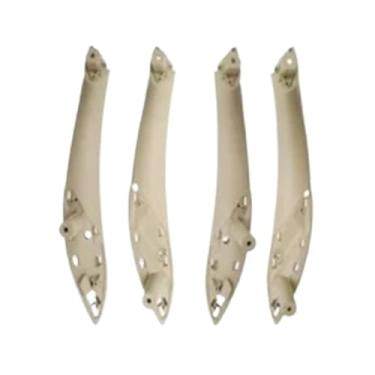 Imagem de Porta interna alça puxar guarnição capa acessórios do carro 51417279311 compatível para bmw série 3 2014-2018 f30 316d 318d 320d f31 320i 325d(Cream-colored)