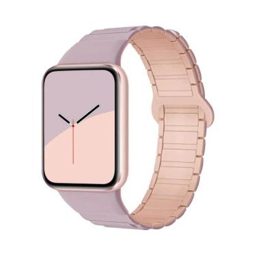 Imagem de Pulseira Magnética De Silicone Para Xiaomi MiBand 8 pro 9 pro Redmi Wa