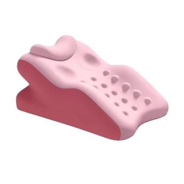 Imagem de YYMIYU Travesseiro de perna de espuma de memória, suporte multifuncional para posição propensa, travesseiro de encosto de leitura de cabeceira (rosa duplo)