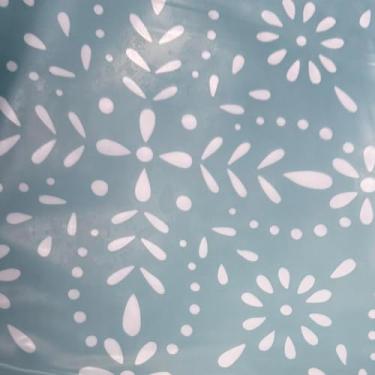 Imagem de Walrus Toalha de mesa redonda de vinil com forro de flanela, design de borda elástica, impermeável, à prova de óleo, toalha de mesa de PVC resistente a manchas, melhor para 144,8 cm a 167,6 cm redonda