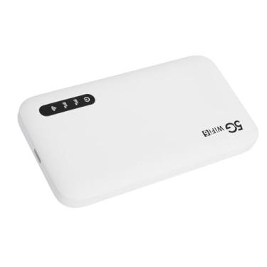 Imagem de Wi-Fi Portátil, Ponto de Acesso Móvel 5G Wi Fi 6, Ponto de Acesso Wi-Fi Portátil de 6100mAh para Viagens, Ponto de Acesso Móvel Compartilhado para 16 Usuários Plug-in USB, Ponto