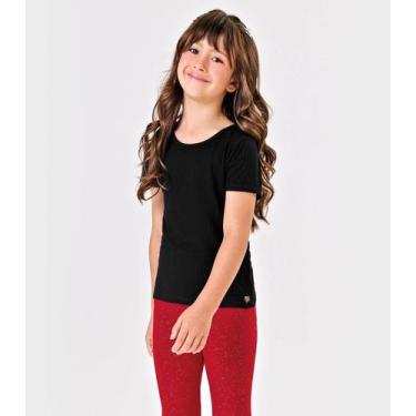 Imagem de Blusa Infantil Feminina Canelada Trick Nick Preto, 4, Preto
