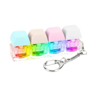 Imagem de Chaveiro Fidget Adulto Com Teclas De 4 Botões, Brinquedo Clicker Para 
