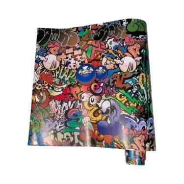 Imagem de Adesivo De Vinil JDM Skull Graffiti Para Carro, Decalque Adesivo Para 