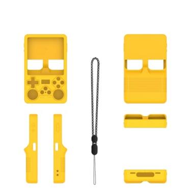 Imagem de Capa de controle antiderrapante para R36S PLUS, capa protetora de gel de silicone macio (amarelo)