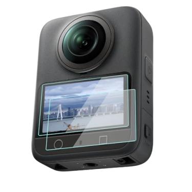 Imagem de YRTIYO Protetor de tela compatível com câmera de ação DJI Osmo 360 à prova d'água 360°, vidro temperado 9H, antibolhas, antipoeira, anti-arranhões, pacote com 3