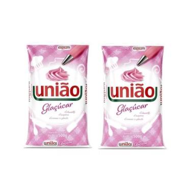 Imagem de Kit açúcar glaçucar 500g com 2 unidades União