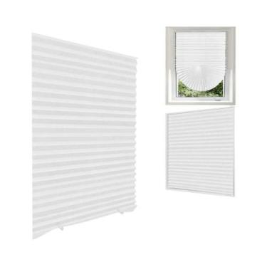 Imagem de Persianas Plissadas Autoadesivas Cortinas Dobráveis Não Tecidas Para M
