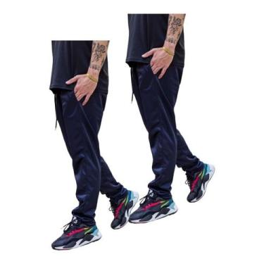 Imagem de Kit 2 Calças Masc Esportiva Inverno 2 Bolsos Lateral 075 Pr - J94, 2 a