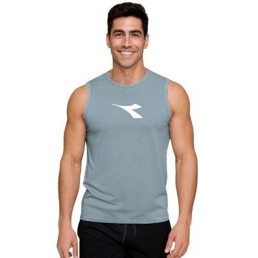 Imagem de Regata Machão Diadora Big Logo Masculina - Grafite GG-Masculino