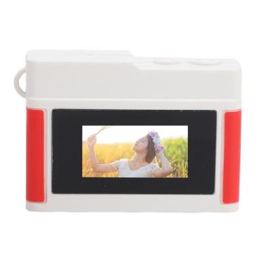 Imagem de EBTOOLS Mini Câmera Chaveiro, Câmera Digital Compacta 1080p 12MP Com Tela de 0,96 Polegadas, Luz de Preenchimento LED, para Gravação Em Campus de Viagens, Estudantes Adolescentes (Branco Vermelho)