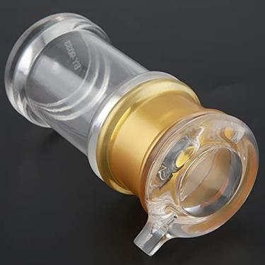 Imagem de HEEPDD Garrafa de óleo de Ouro Transparente Acrílica, Pote de Tempero para Molho de Soja de Vinagre, Perfeito para Uso Em Cozinha e Bar Garrafa de óleo de Ouro Transparente Acrílica, Cozinha Durável
