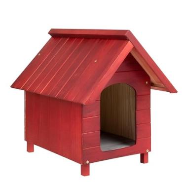 Imagem de Casa Casinha De Cachorro em Madeira Pintada Grande N4 (Mogno)