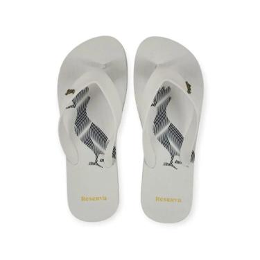 Imagem de Chinelo Reserva Pica-Pau DIstortion - Branco/Branco-Masculino