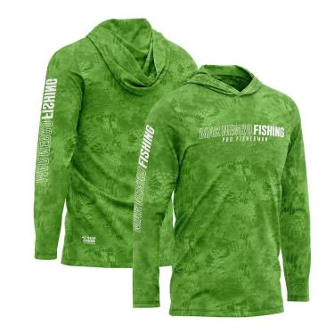 Imagem de Camisa Sublimada com Capuz Proteção Solar UV Green - Mar Negro-Masculino