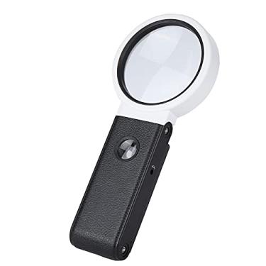 Imagem de Lupa Multifuncional TH-7018A com Luz LED Lâmpada Portátil Plegável Lente de Alta Definição Vidro Óptico ABS para Eletrônicos Domésticos Educação Repar