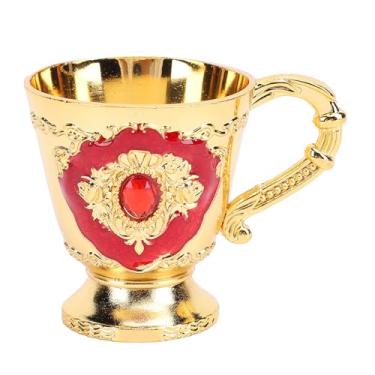 Imagem de Phefop Copo de Vinho Vintage, Copo de Alça retrô de Liga de Zinco Estilo Europeu Com Base Resistente, para Vinho, Uísque, café, chá, Cerveja, Coquetéis, Presentes de Bar para Casa