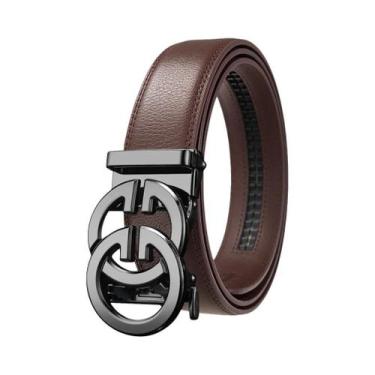 Imagem de Cinto Designer Double G Masculino De Alta Qualidade Em Couro Genuíno A