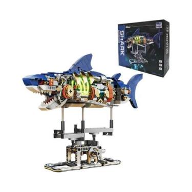 Imagem de Blocos De Montar De Animais Marinhos Com Luz E Motor: Tubarão-Baleia, 