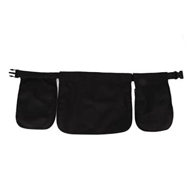 Imagem de Bolsa para cinto de cintura ajustável, grande capacidade, vários bolsos, multifuncional, avental para homens, mulheres, trabalho, atividades ao ar livre, viagens, poliéster, 106 cm