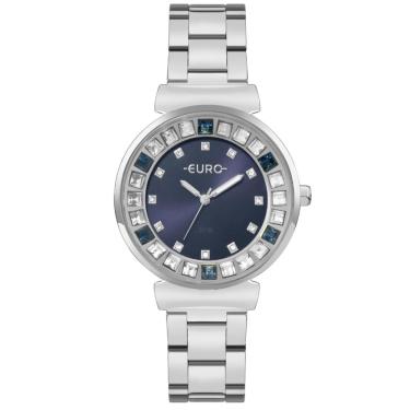 Imagem de Relógio Euro Feminino Ref: Eu2035yxw/4a Stones Prateado