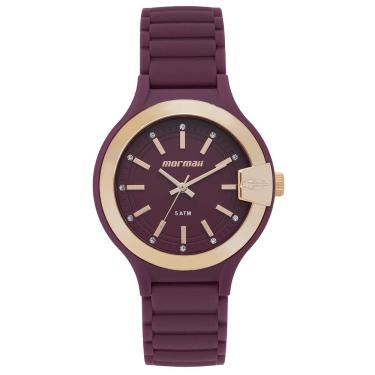 Imagem de Relógio Mormaii Feminino Ref: Mo2036jv/8n Esportivo Analógico Vinho