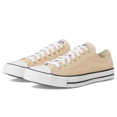 Imagem de Converse Tênis unissex adulto Chuck Taylor All Star cano baixo, Coastal Dune/branco/dourado, 6 Women/4 Men