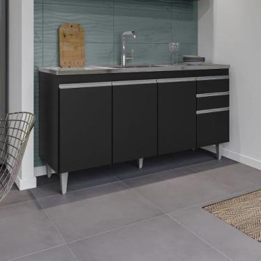 Imagem de Balcão Gabinete Para Pia 150cm 4 Portas Ayla - SSX Multicoisas - Mader