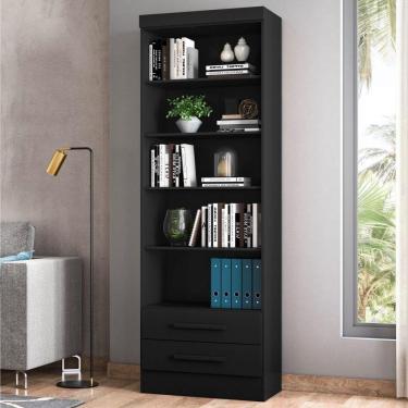 Imagem de Estante Livreiro Kenner Preto Fosco