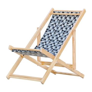 Imagem de Cadeira Espreguiçadeira Preguiçosa Dobrável S-b-triang Preto