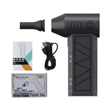 Imagem de Mini Ventilador Turbo Jet Elétrico 130000RPM, Soprador De Ar Com Veloc