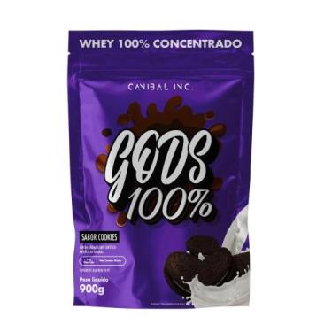 Imagem de Gods Whey 100 % concentrado 900g - canibal inc, COOKIES
