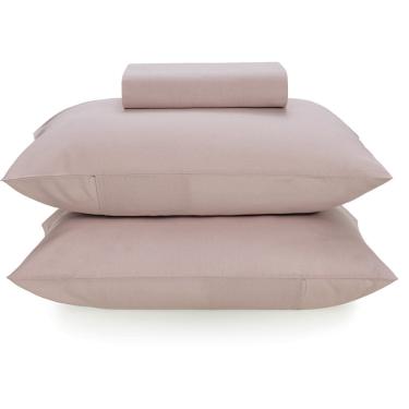 Imagem de Jogo de Cama Karsten Matiza 160 Fios 3 Peças Queen Rosa