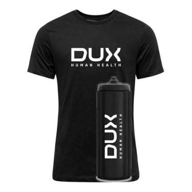 Imagem de Kit Camiseta Dux Squeeze Garrafa Human Health Dry Fit Camisa Cor:Preto