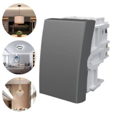 Imagem de Módulo Interruptor Intermediário Four Way Chumbo Habitat Onix Fame
